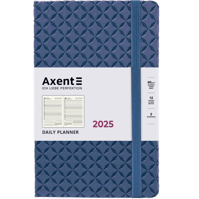 Ежедневник 2025 Axent Partner Gently 8822-25-05-A, 145x210 мм, темное море