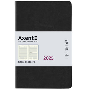 Ежедневник 2025 Axent Partner City Soft 8821-25-01-A, 145x210 мм, черный