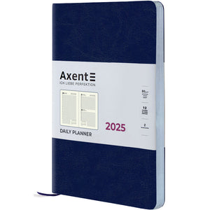 Ежедневник 2025 Axent Partner City Soft 8821-25-02-A, 145x210 мм, синий
