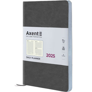 Ежедневник 2025 Axent Partner City Soft 8821-25-06-A, 145x210 мм, серый