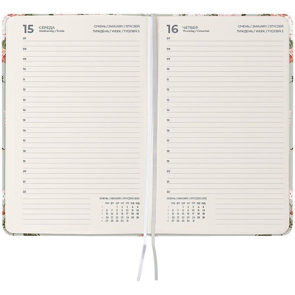 Ежедневник 2025 Axent Partner Laura Ashley 8901-25-1-A-LA, 145x210 мм, Timeless