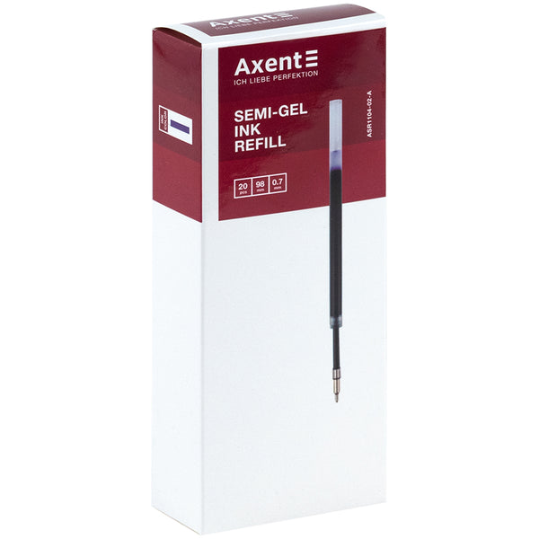 Стержень масляный Axent ASR1104-02-A, 98 мм, 0.7 мм, синий