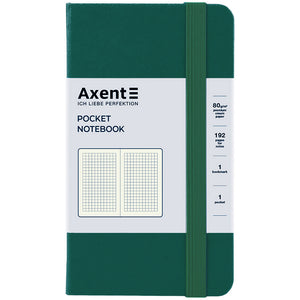 Книга записная Axent Partner 8301-61-A, 95x140 мм, 96 листов, клетка, зеленый лес