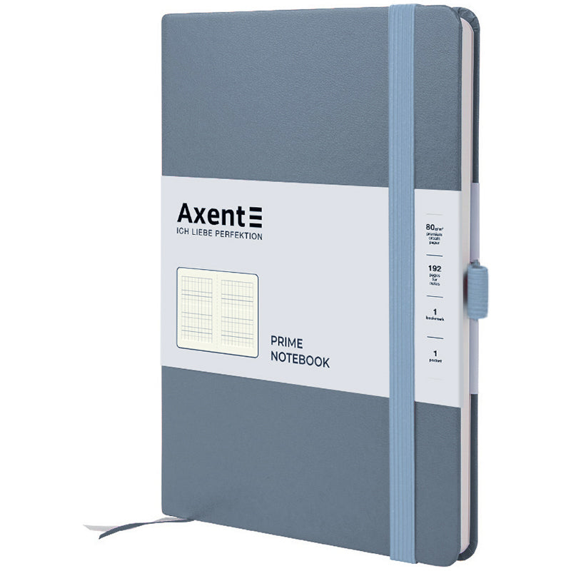 Книга записная Axent Partner Prime 8305-62-A, 145x210 мм, 96 листов, клетка, серая