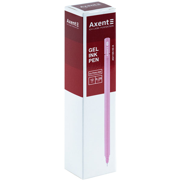 Ручка гелевая Axent Ultraline AG1120-02-A, 0.28 мм, синяя