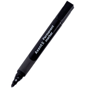 Маркер Axent Permanent Comfort Grip 2542-01-A, 2 мм, круглый, чёрный