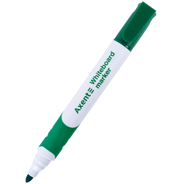 Маркер Axent Whiteboard Comfort Grip 2552-04-A, 2 мм, круглый зелёный