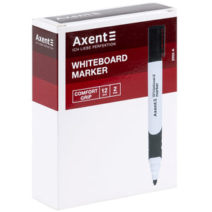 Маркер Axent Whiteboard Comfort Grip 2552-04-A, 2 мм, круглый зелёный