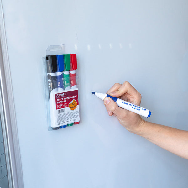 Маркер Axent Whiteboard Comfort Grip 2552-40-A, 2 мм, круглый, ассорти