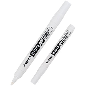 Маркер Axent Permanent White 2545-A, 2 мм, круглый белый
