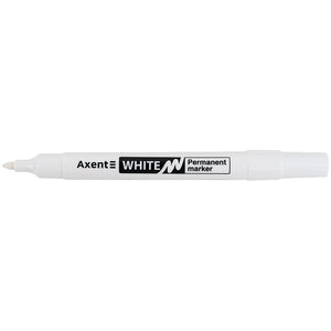 Маркер Axent Permanent White 2545-A, 2 мм, круглый белый