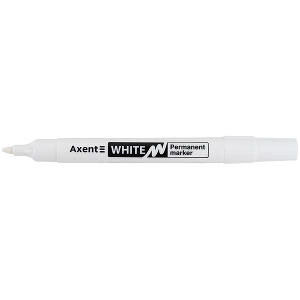 Маркер Axent Permanent White 2545-A, 2 мм, круглый белый