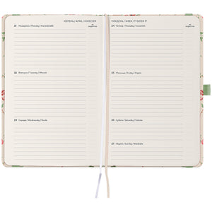 Еженедельник 2025 Axent Partner Laura Ashley 8524-25-3-A-LA, 125x195 мм, Delicate