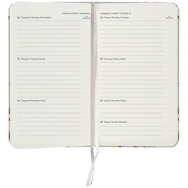 Еженедельник 2025 Axent Pocket Laura Ashley 8525-25-1-A-LA, 90x150 мм, Timeless