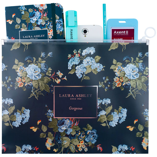 Папка на молнии zip-lock Axent Laura Ashley, Gorgeous 1497-31-A, А4+