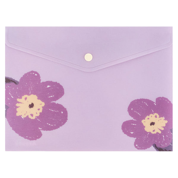 Папка на кнопке Axent Lavender-4 1496-39-A, А5+