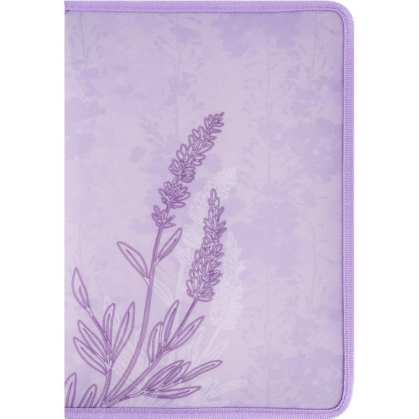 Папка объемная на молнии Axent Lavender-2 1804-37-A, А4+