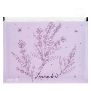 Папка на молнии zip-lock Axent Lavender-2 1498-37-A, А5+