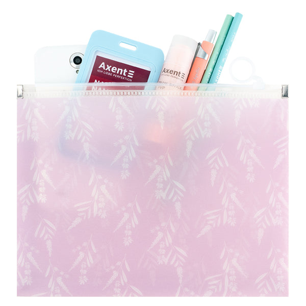 Папка на молнии zip-lock Axent Lavender-3 1498-38-A, А5+