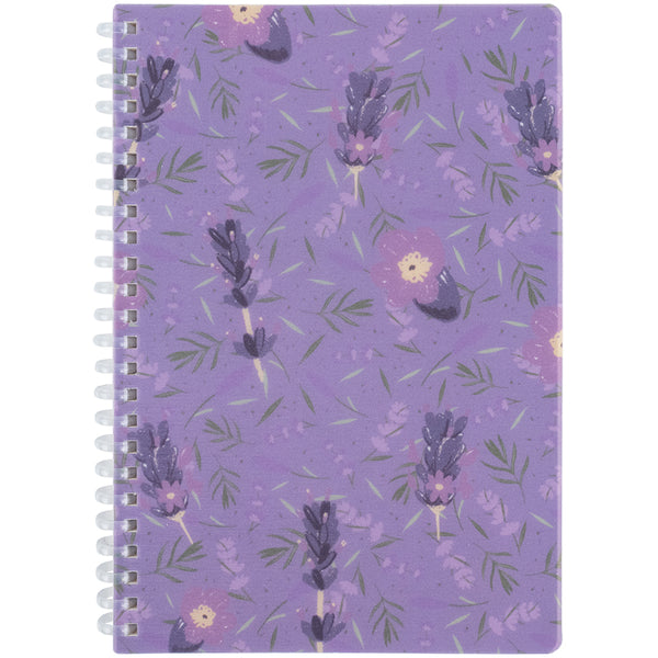 Блокнот на спирали Axent Lavender 2 8033-2-A, А5, 80 листов, клетка, пластиковая обложка