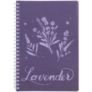 Блокнот на спирали Axent Lavender 4 8033-4-A, А5, 80 листов, клетка, пластиковая обложка
