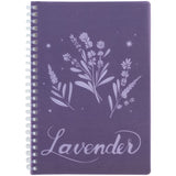 Блокнот на спирали Axent Lavender 4 8033-4-A, А5, 80 листов, клетка, пластиковая обложка