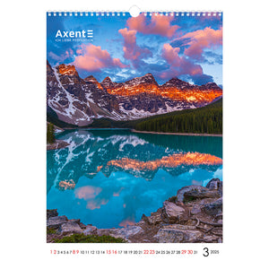 Календарь настенный 2025 Axent Landscapes 8804-25-1-A, А3