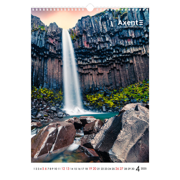 Календарь настенный 2025 Axent Landscapes 8804-25-1-A, А3