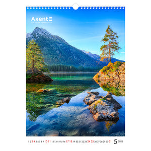 Календарь настенный 2025 Axent Landscapes 8804-25-1-A, А3