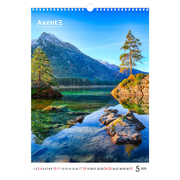 Календарь настенный 2025 Axent Landscapes 8804-25-1-A, А3