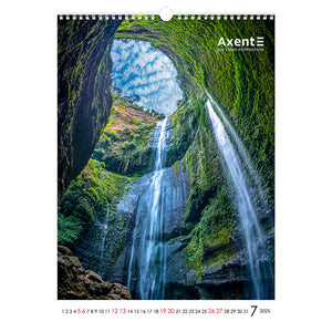 Календарь настенный 2025 Axent Landscapes 8804-25-1-A, А3