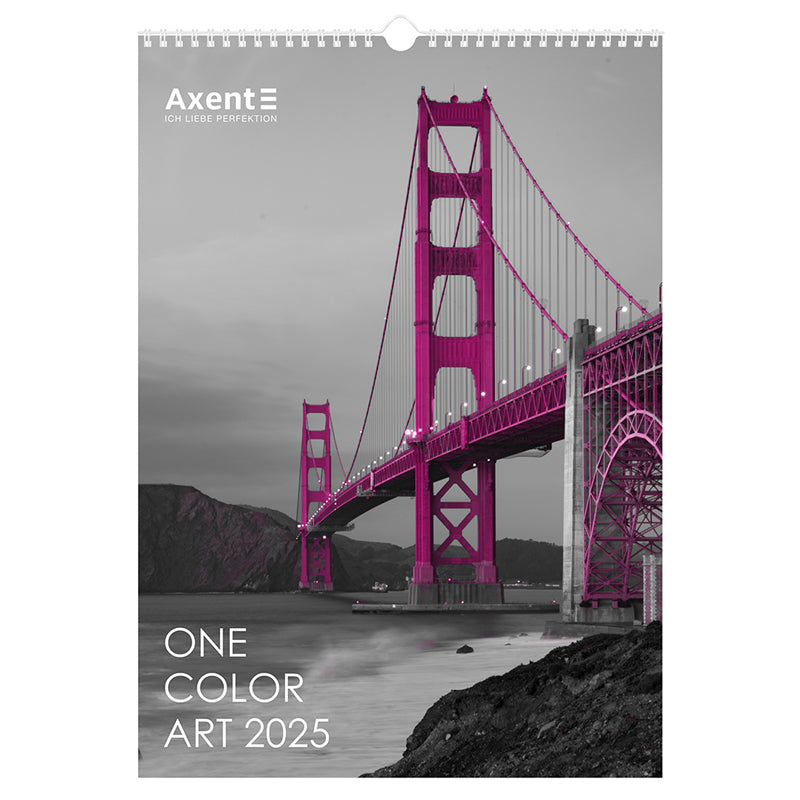 Календарь настенный 2025 Axent One color art 8804-25-2-A, А3