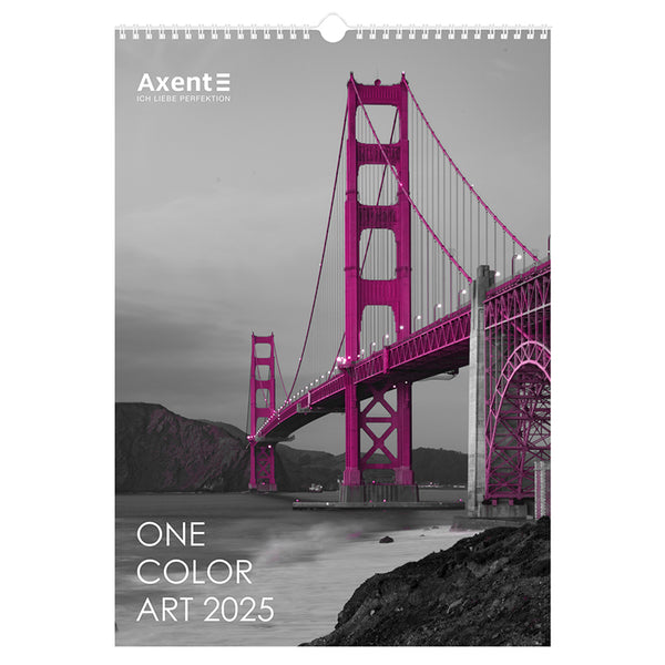 Календарь настенный 2025 Axent One color art 8804-25-2-A, А3