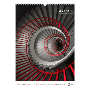 Календарь настенный 2025 Axent One color art 8804-25-2-A, А3