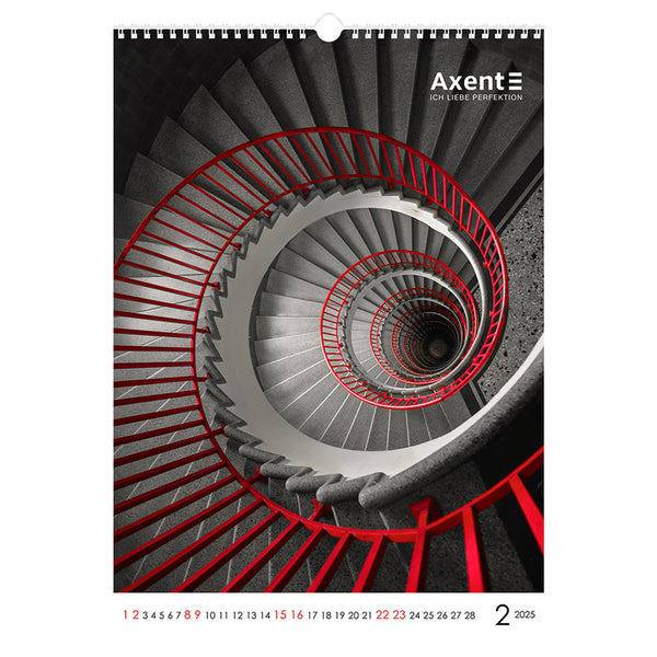 Календарь настенный 2025 Axent One color art 8804-25-2-A, А3