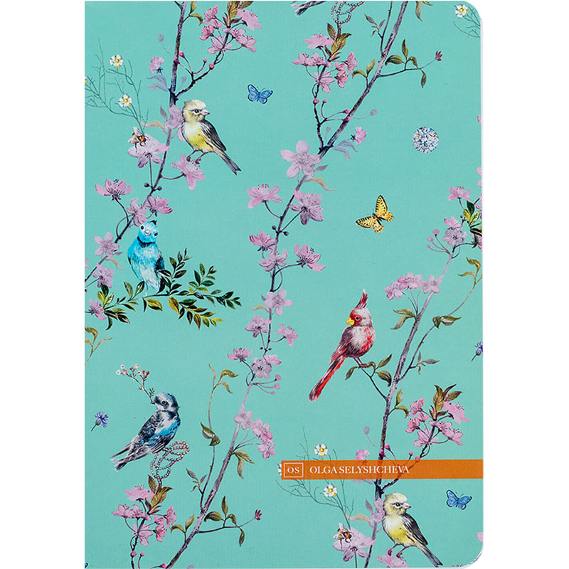 Книга записная Axent Spring 8700-9-A-OS, A5, 80 листов, клетка