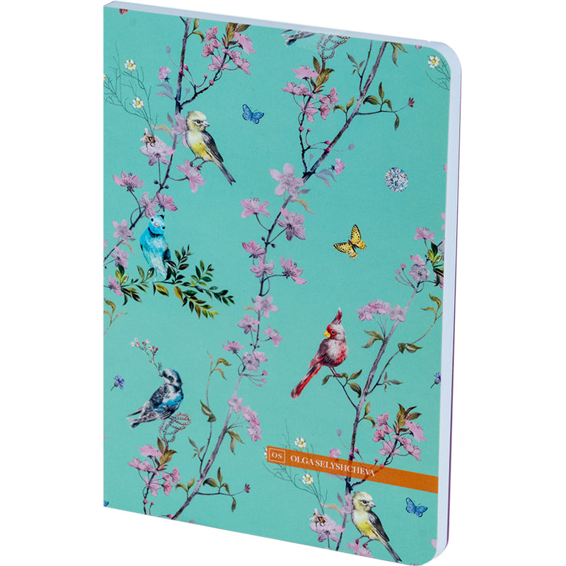 Книга записная Axent Spring 8700-9-A-OS, A5, 80 листов, клетка