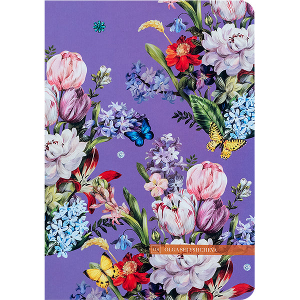 Книга записная Axent Secret Garden 8700-10-A-OS, A5, 80 листов, клетка