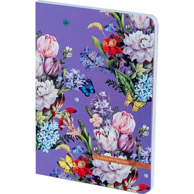 Книга записная Axent Secret Garden 8700-10-A-OS, A5, 80 листов, клетка
