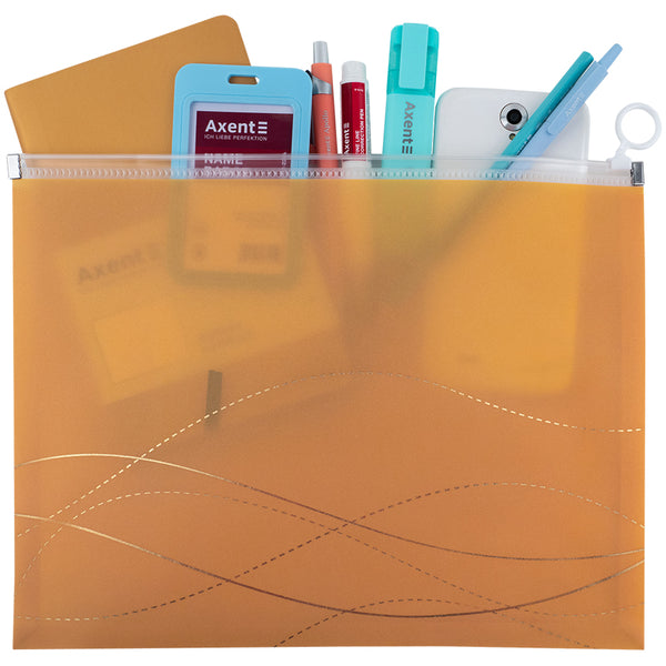 Папка на блискавці zip-lock Axent Waves-1 1497-40-A, А4