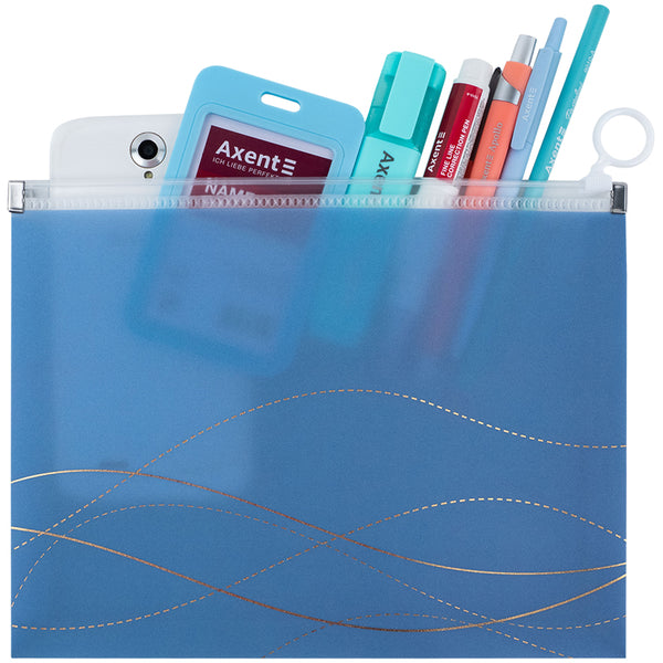Папка на блискавці zip-lock Axent Waves-2 1498-41-A, А5