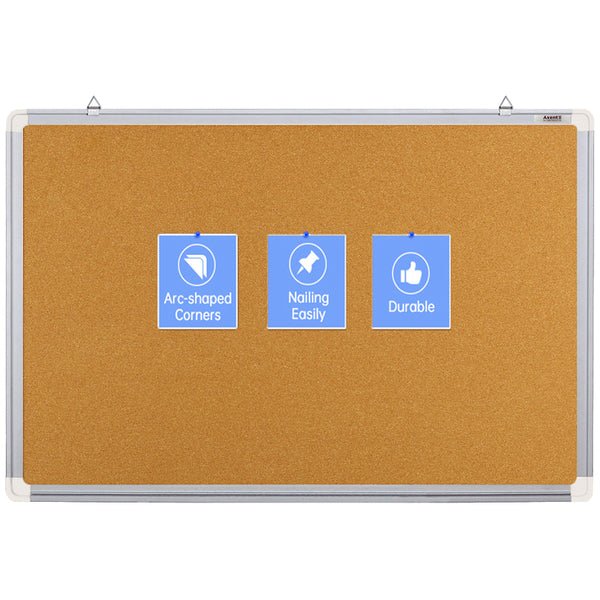Доска пробковая Axent 9622-A, 60х90 см, алюминиевая рамка