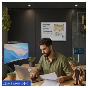 Доска сухостираемая магнитная Axent 9611-A, 45x60 см, алюминиевая рамка
