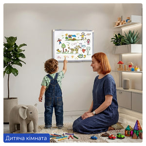 Доска сухостираемая магнитная Axent 9611-A, 45x60 см, алюминиевая рамка