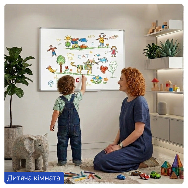 Доска сухостираемая магнитная Axent 9612-A, 60х90 см, алюминиевая рамка