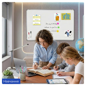 Доска сухостираемая магнитная Axent 9613-A, 90х120 см, алюминиевая рамка