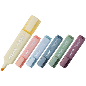 Маркер Axent Highlighter 2537-60-A, 1-5 мм, клиновидный, набор, morandi
