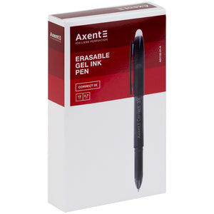 Ручка гелевая "пиши-стирай" Axent Correct 3Х AG1122-01-A, 0.7 мм, черная