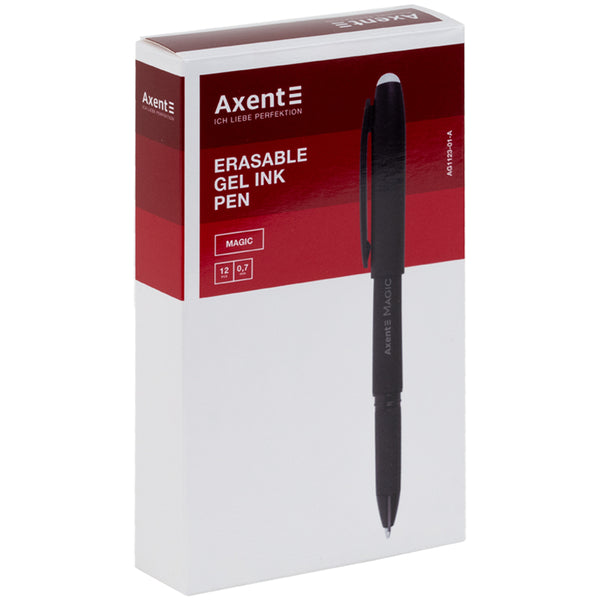 Ручка гелевая "пиши-стирай" Axent Magic AG1123-01-A, 0.7 мм, черная