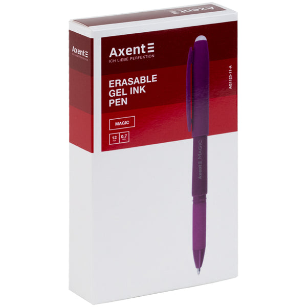 Ручка гелевая "пиши-стирай" Axent Magic AG1123-11-A, 0.7 мм, фиолетовая